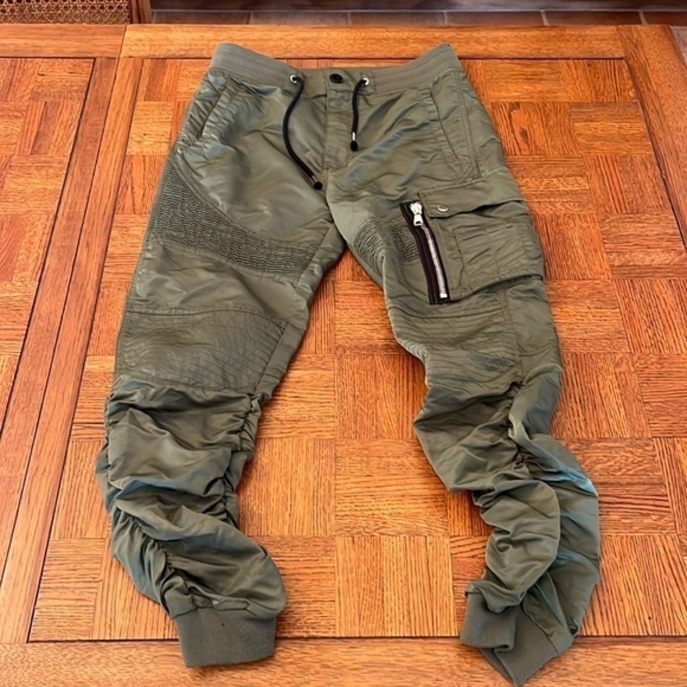 SMOKE RISE SATIN UTILITY JOGGER SIZE M